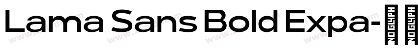 Lama Sans Bold Expa字体转换